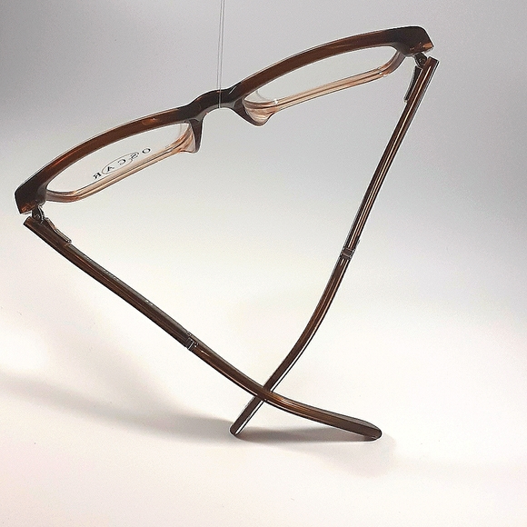 NEW Oscar Eyeglass Frame eye glasses; brown - Picture 2 of 4